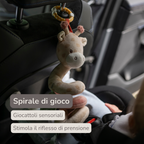 Vertical Playpen Spiral Baby Giraffe Gina - Hanging Activity Spiral for Home or On the Go - 28 cm - Multicolored [IT]