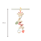Vertical Playpen Spiral Baby Giraffe Gina - Hanging Activity Spiral for Home or On the Go - 28 cm - Multicolored [EN]