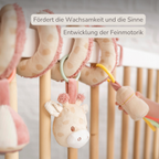 Playpen Spiral Baby Giraffe Gina - Activity Spiral for Home or On the Go - 25 cm - Multicolored [DE]