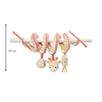 Playpen Spiral Baby Giraffe Gina - Activity Spiral for Home or On the Go - 25 cm - Multicolored [FR]