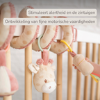 Playpen Spiral Baby Giraffe Gina - Activity Spiral for Home or On the Go - 25 cm - Multicolored [NL]