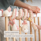 Playpen Spiral Baby Giraffe Gina - Activity Spiral for Home or On the Go - 25 cm - Multicolored [NL]