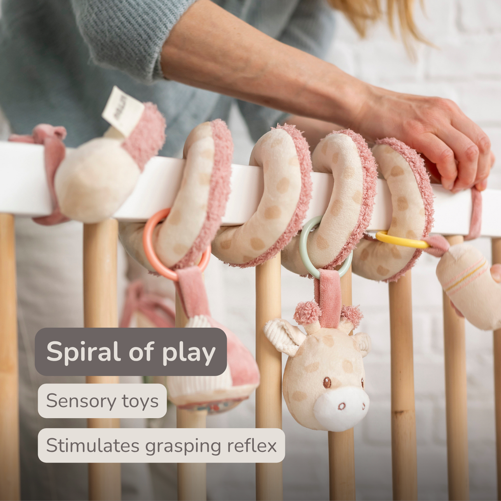 Playpen Spiral Baby Giraffe Gina - Activity Spiral for Home or On the Go - 25 cm - Multicolored [EN]