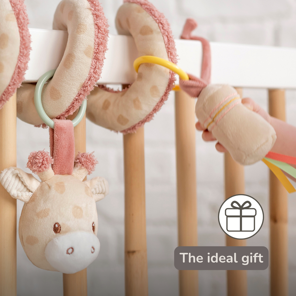 Playpen Spiral Baby Giraffe Gina - Activity Spiral for Home or On the Go - 25 cm - Multicolored [EN]