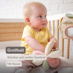 Soft Grip Ball Giraffe Gina - Plush Activity Ball - Sensory Toy - 15 cm - Multicolored [DE]
