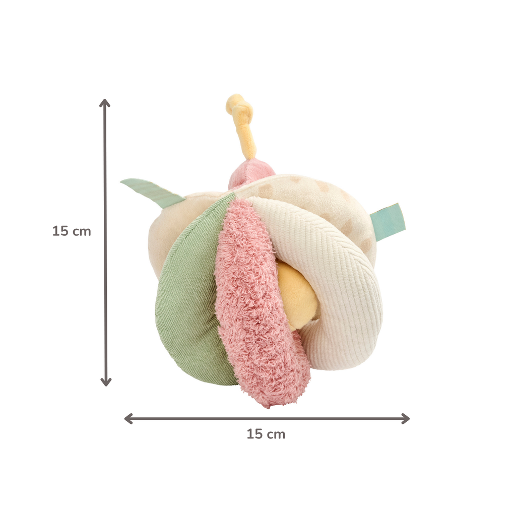 Soft Grip Ball Giraffe Gina - Plush Activity Ball - Sensory Toy - 15 cm - Multicolored [DE]