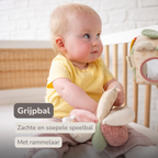 Soft Grip Ball Giraffe Gina - Plush Activity Ball - Sensory Toy - 15 cm - Multicolored [NL]