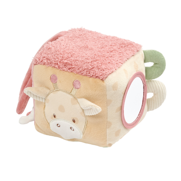 Cubo morbido di attività Giraffa Gina - Giocattolo per neonati - 11 cm - Multicolore