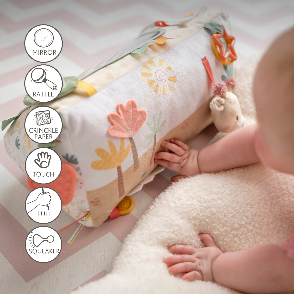 Soft Activity Triangle Giraffe Gina - Baby Toy 33 x 18 cm - Multicolored [ES]