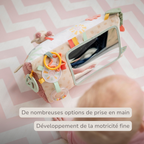 Soft Activity Triangle Giraffe Gina - Baby Toy 33 x 18 cm - Multicolored [FR]