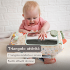 Soft Activity Triangle Giraffe Gina - Baby Toy 33 x 18 cm - Multicolored [IT]
