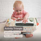Soft Activity Triangle Giraffe Gina - Baby Toy 33 x 18 cm - Multicolored [EN]