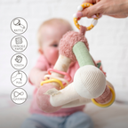 Soft Activity Pyramid Giraffe Gina - Baby Toy - 18 cm - Multicolored [FR]