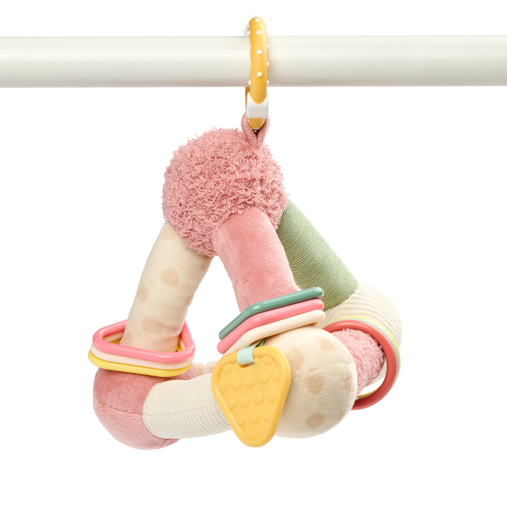 Soft Activity Pyramid Giraffe Gina - Baby Toy - 18 cm - Multicolored [IT]