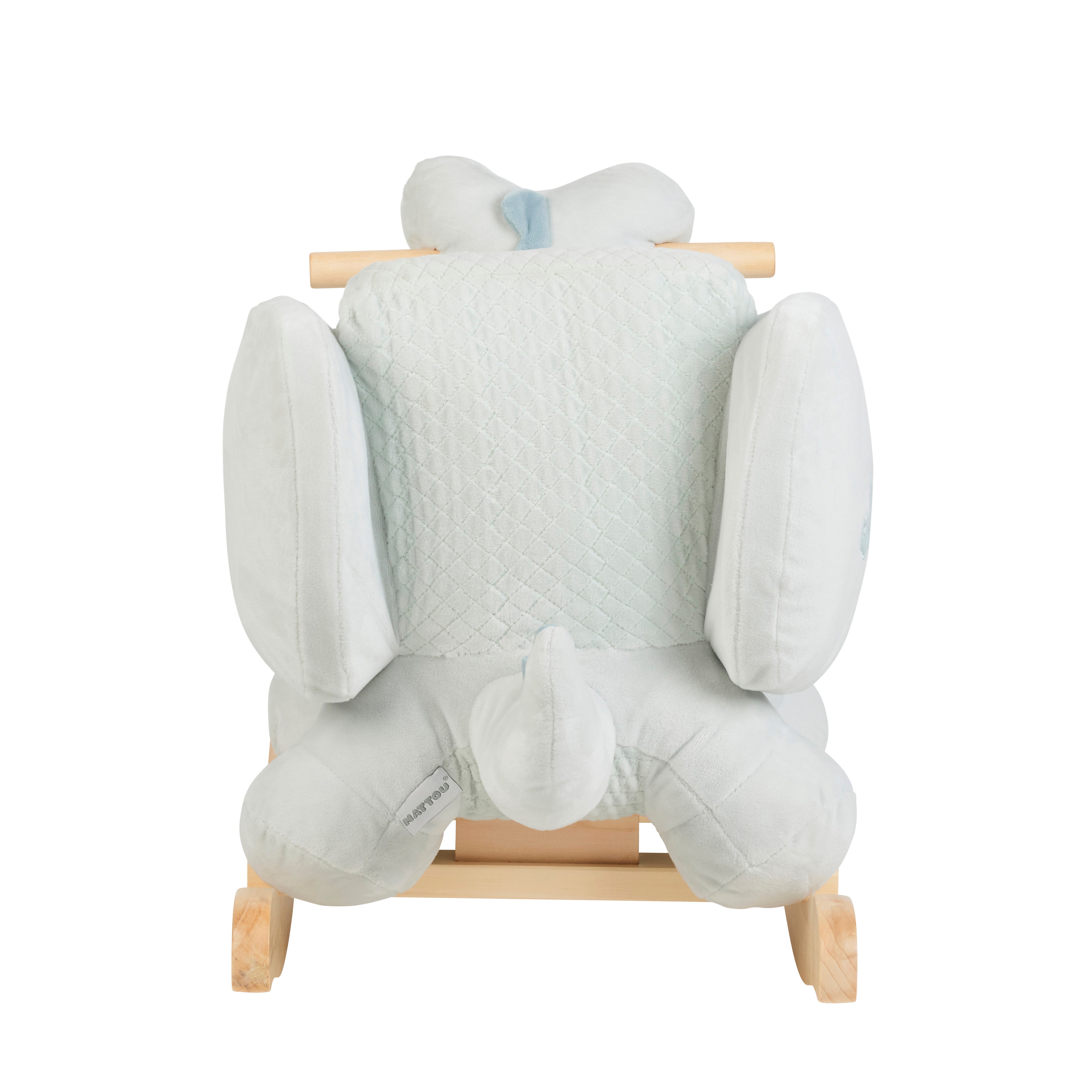 Rocking Toy Crocodile Romeo 60x30x45 cm Light Green - Nattou