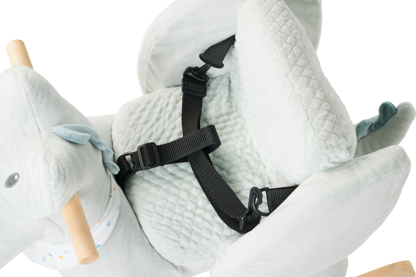 Animal a Bascule Crocodile Romeo 60x30x45 cm Vert Clair Nattou