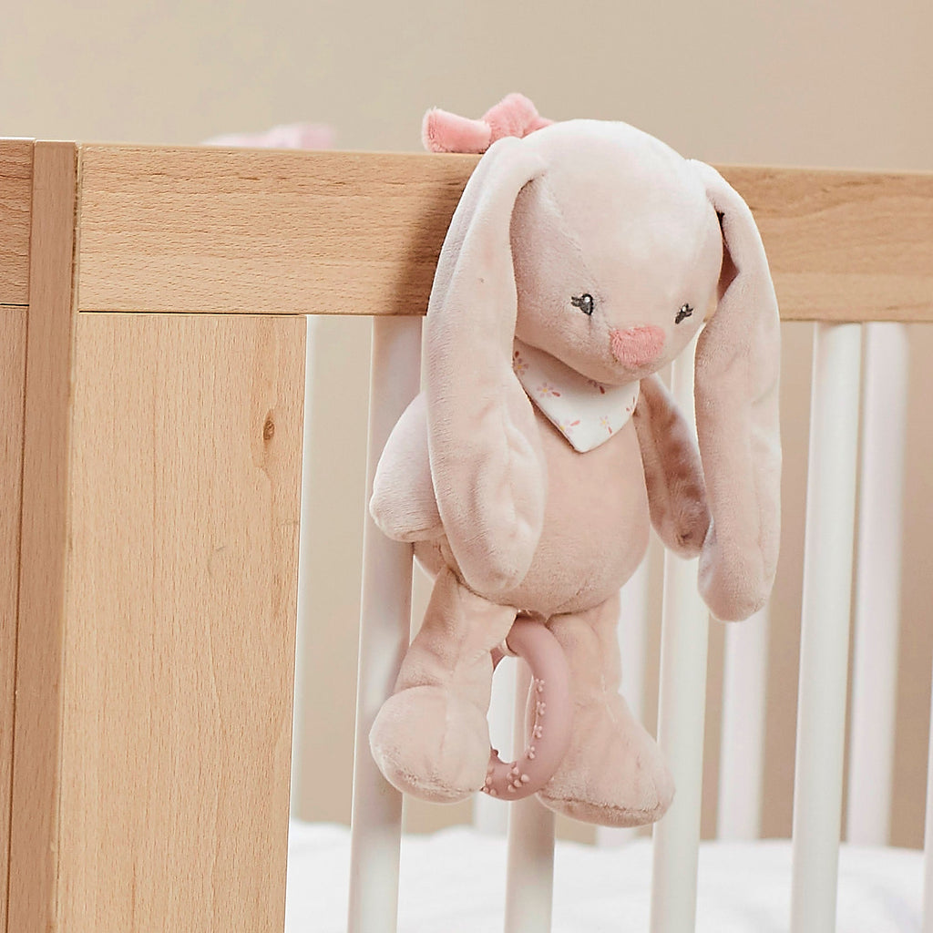Nattou Musical Cuddly Rabbit Pomme 25 cm Powder Pink