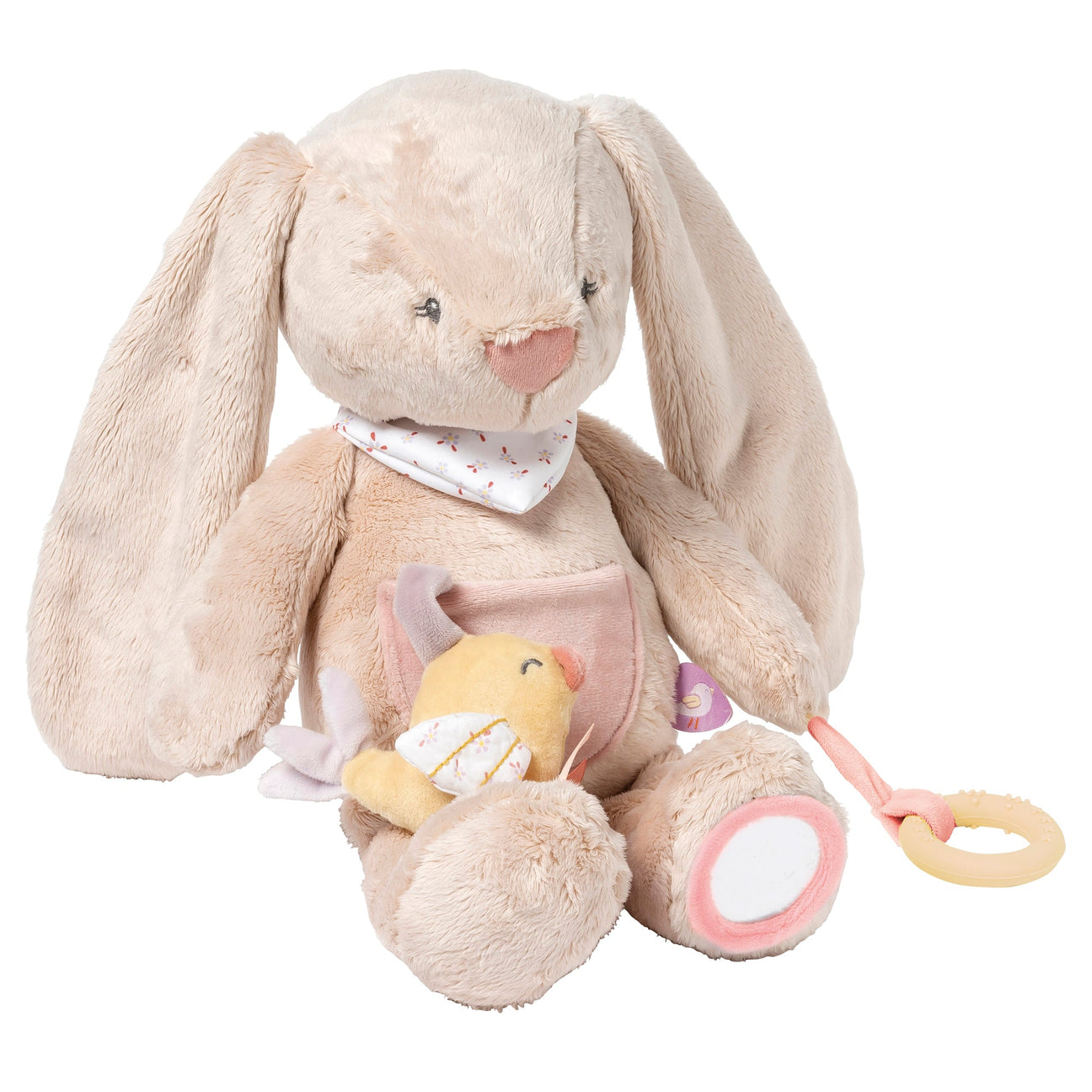 Nattou Activity Cuddly Rabbit Pomme 40 cm Powder Pink