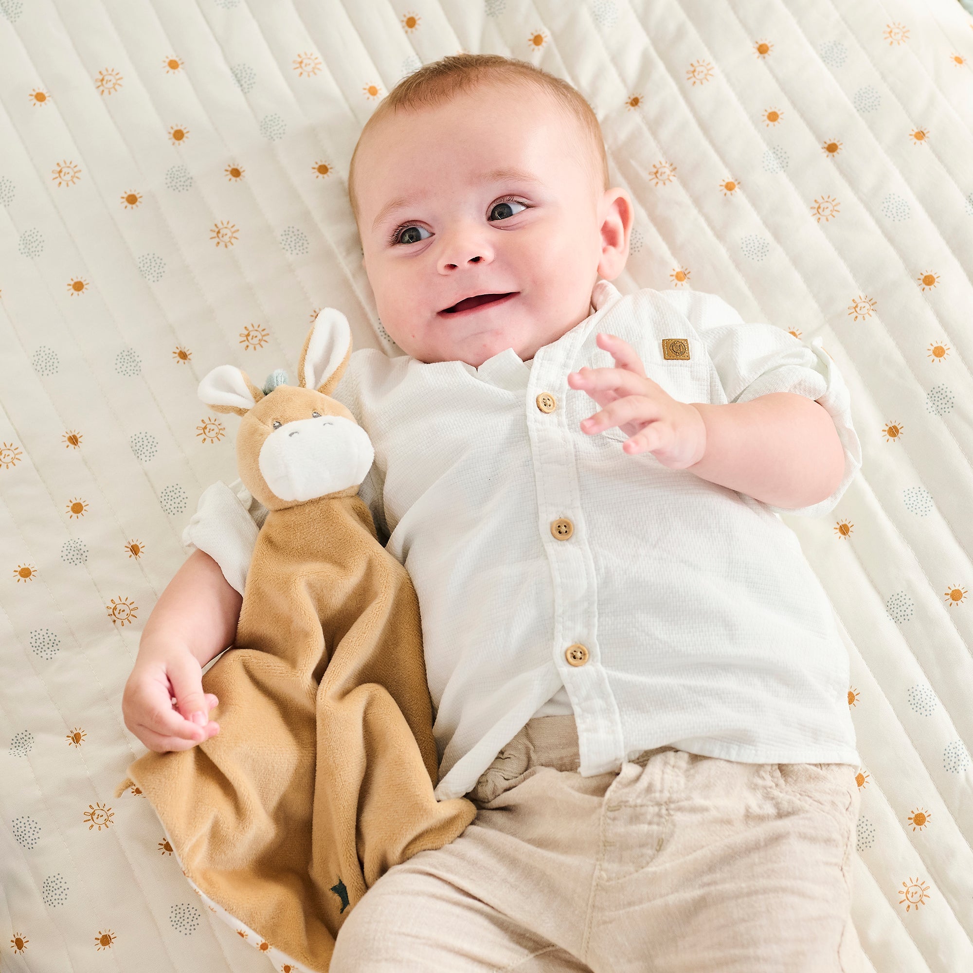 Nattou Comforter Doudou Donkey Leo