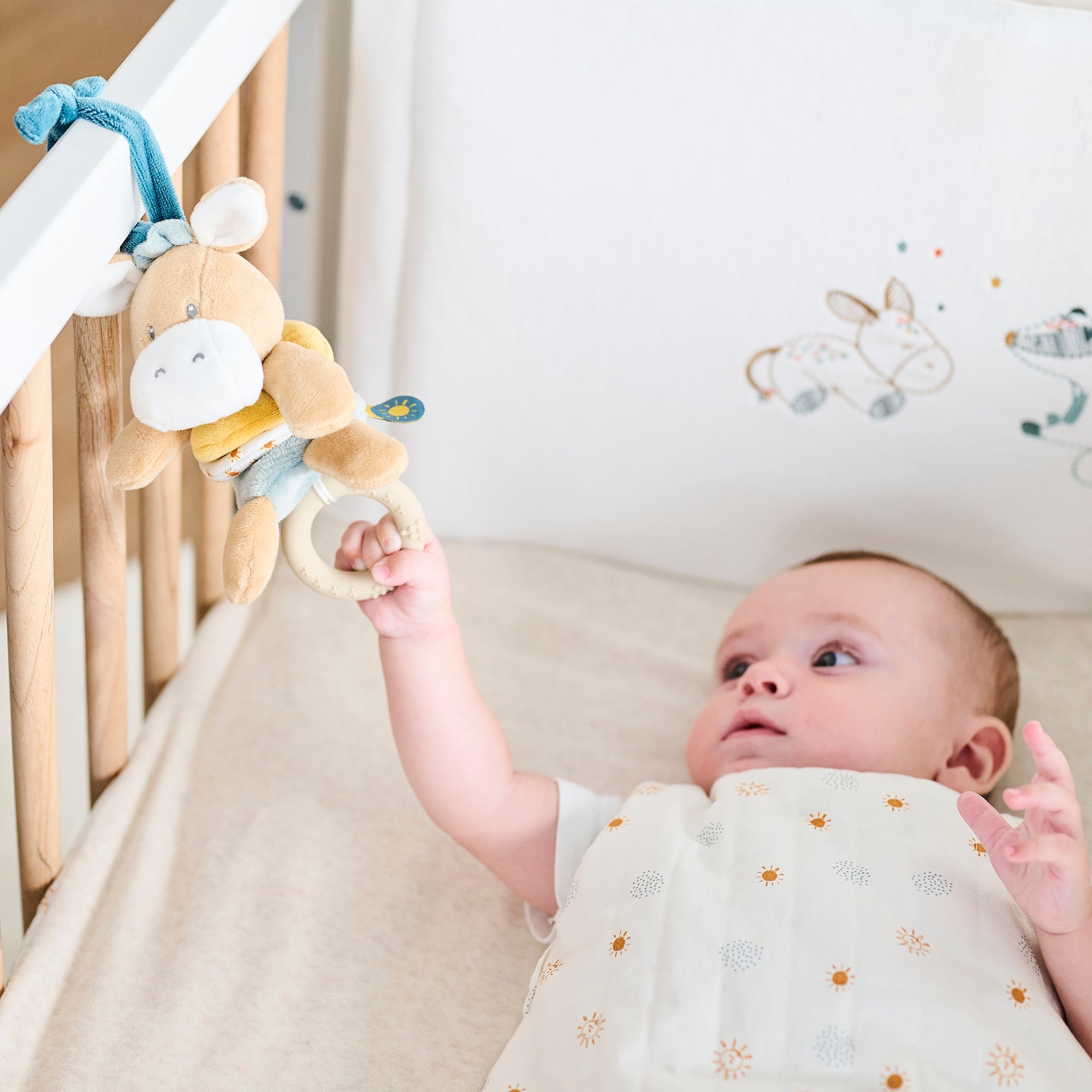 Nattou Vibrating Cuddly Donkey Leo