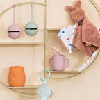Cup with Straw Silicone Pink