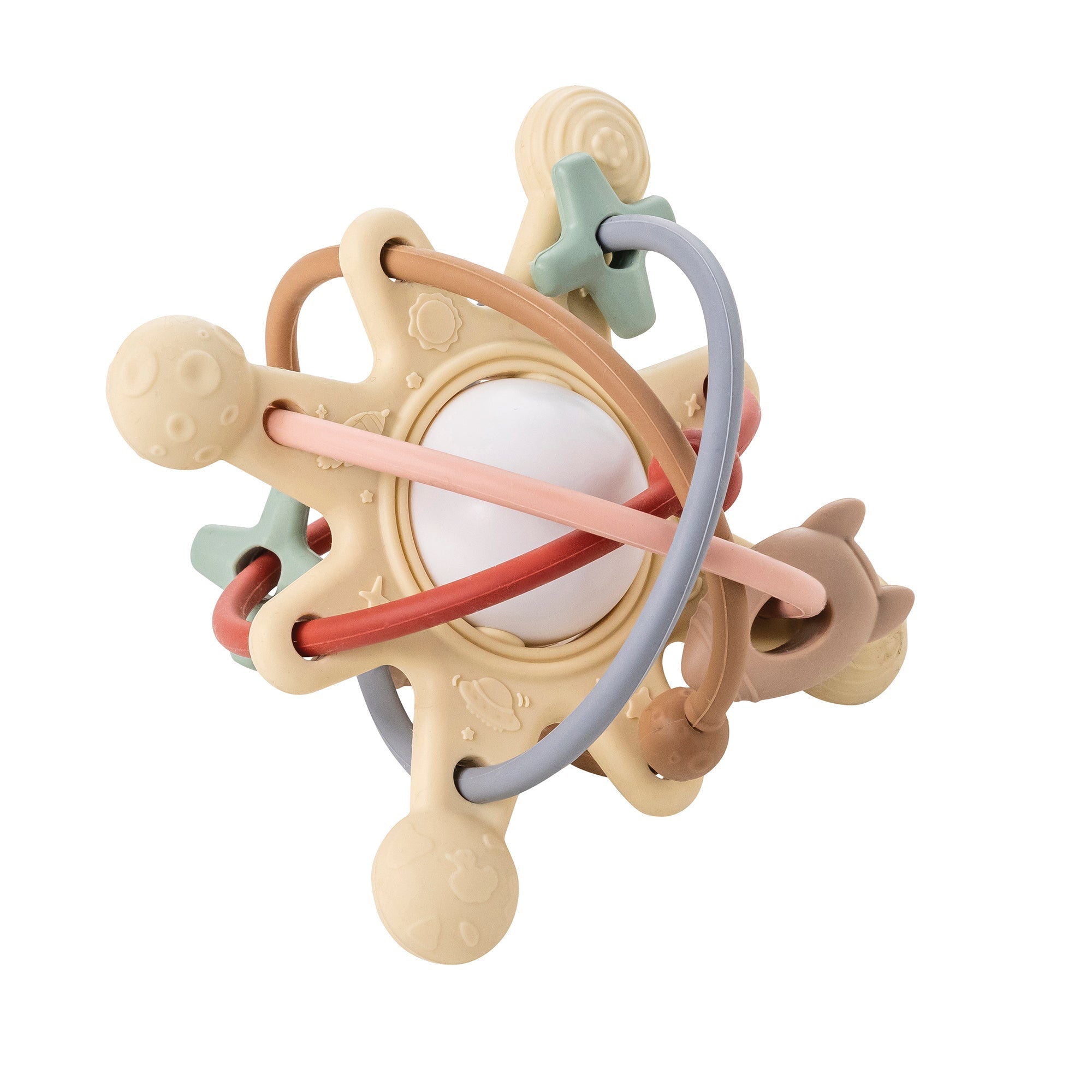 Nattou Teether with Rattle Galaxy Silicone