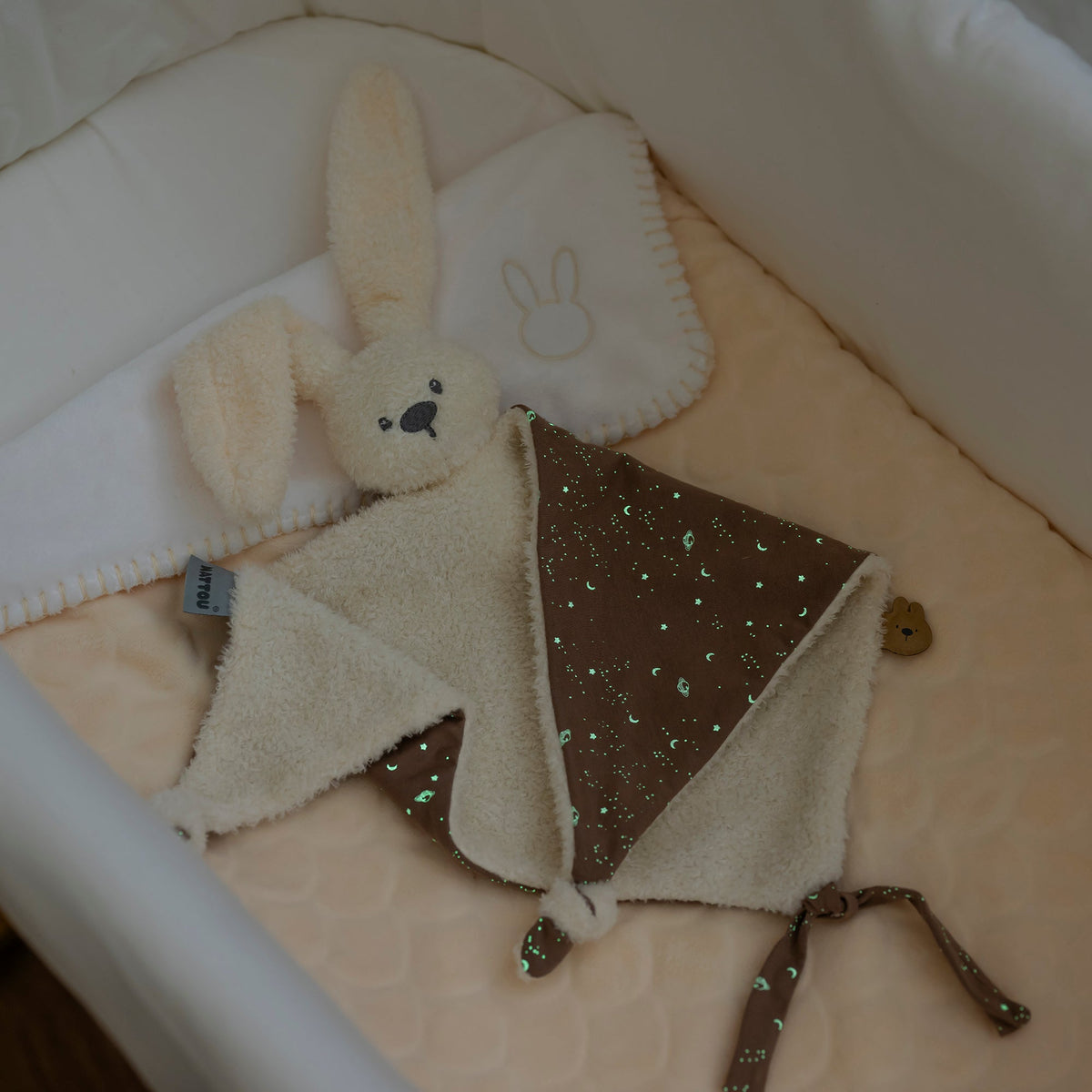 Nattou Big Comforter Doudou Rabbit LAPIDOU