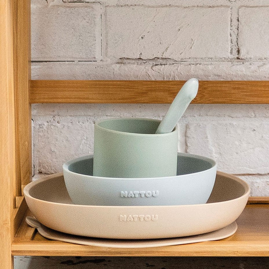 Set Repas Enfant 4 Pièces Silicone