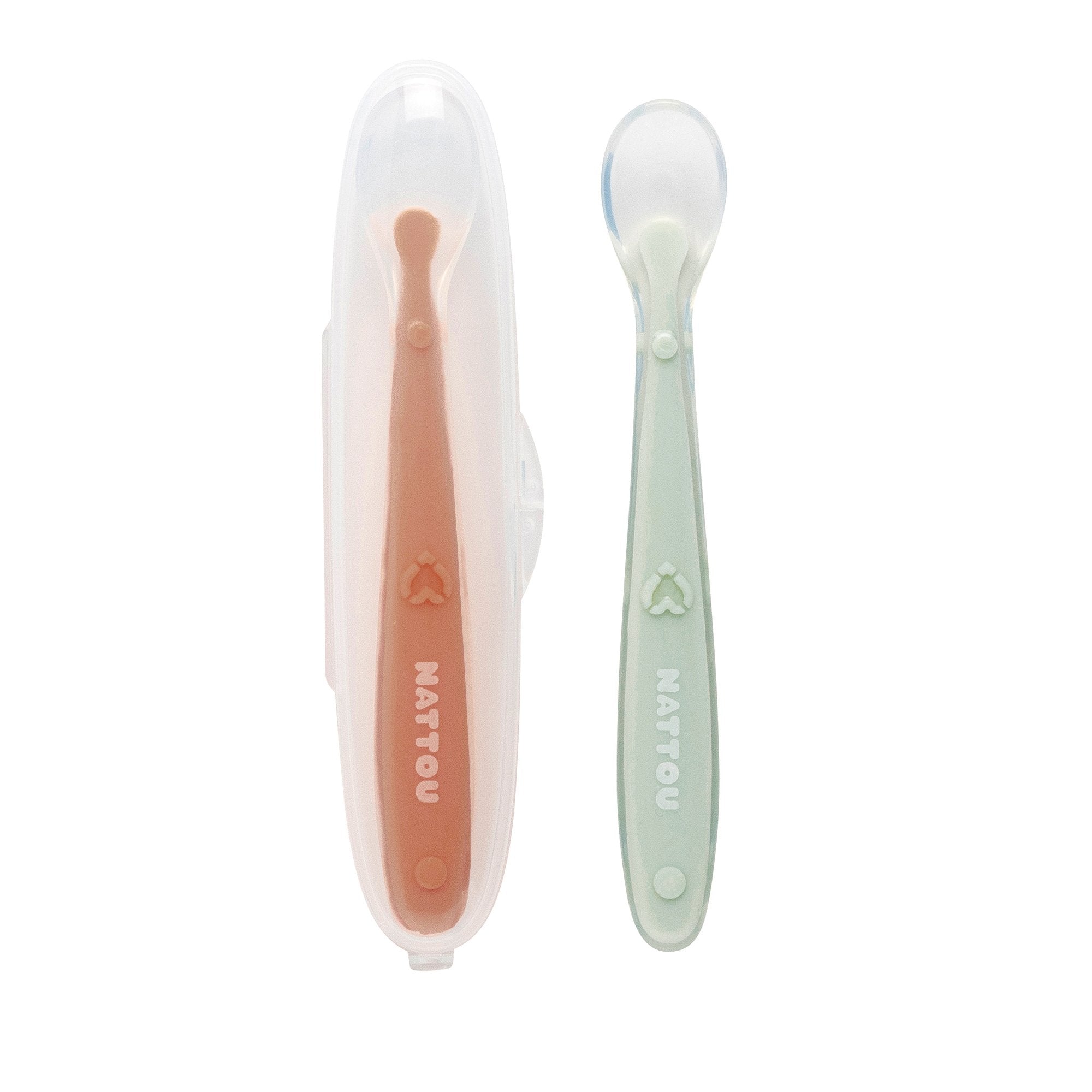 Children Spoon Set 2 Silicone 5414673876834 Nattou