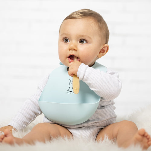 Bib with Drip Tray Silicone 5414673877039 Nattou
