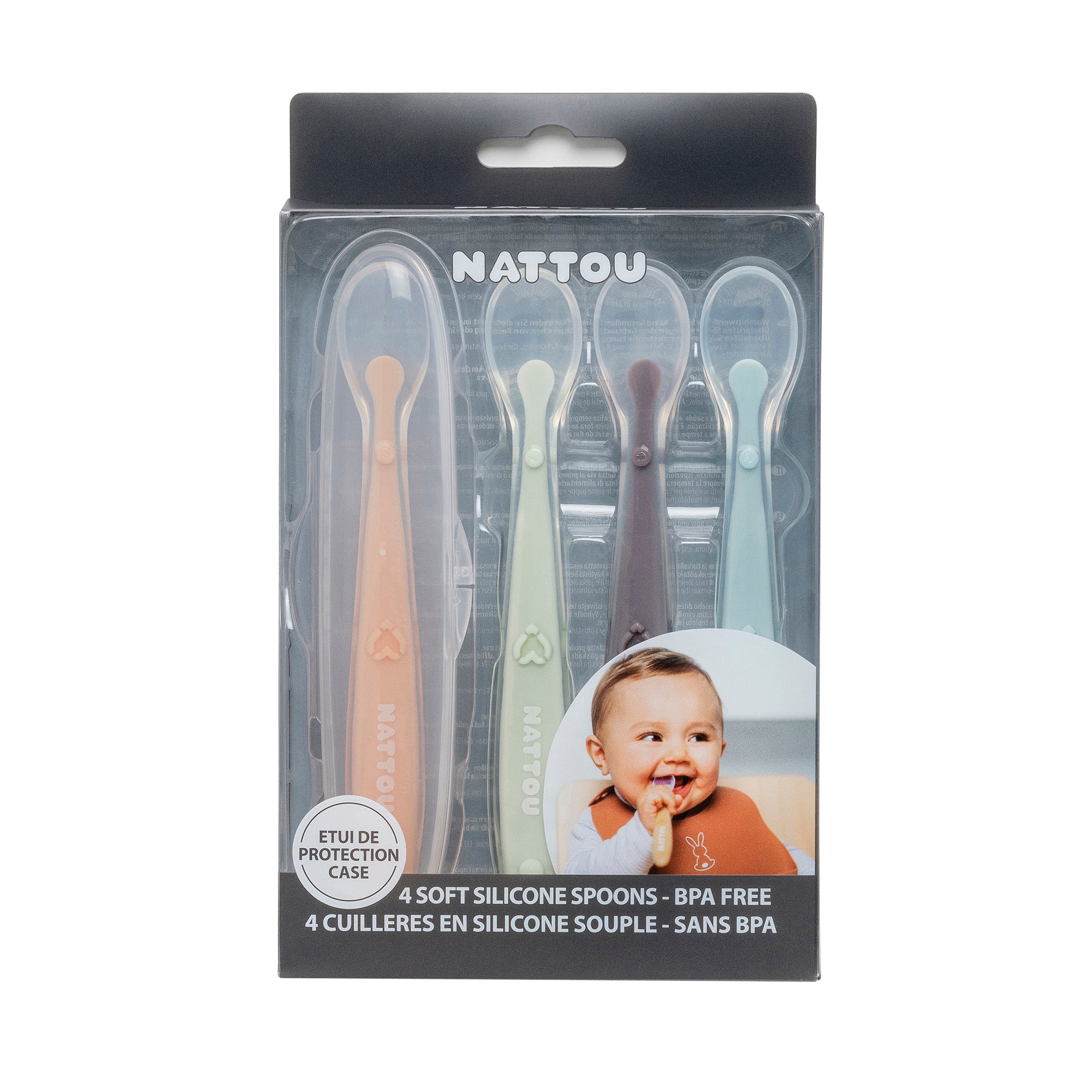 Cuillières Set 4 Pièces Silicone