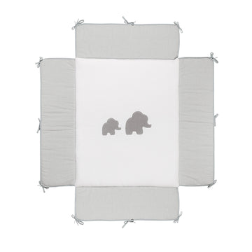 Box Playmat with Bumper Elephant Tembo 5414673929240 Nattou