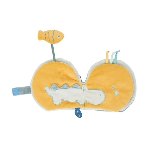 Nattou Activity Booklet Whale Sally 15 cm Marble Green